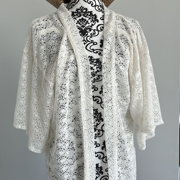 SOLD - White Swimsuit Cover Up by Skinny Dip - Picture 7 of 10